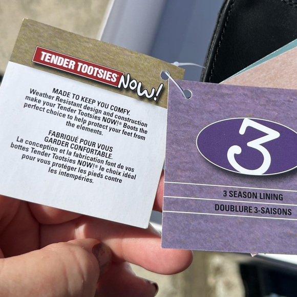 New Tender Tootsies Now! Jewel Wide Calf Tall Boots 10 W/L Black Vegan Synthetic - Picture 9 of 10